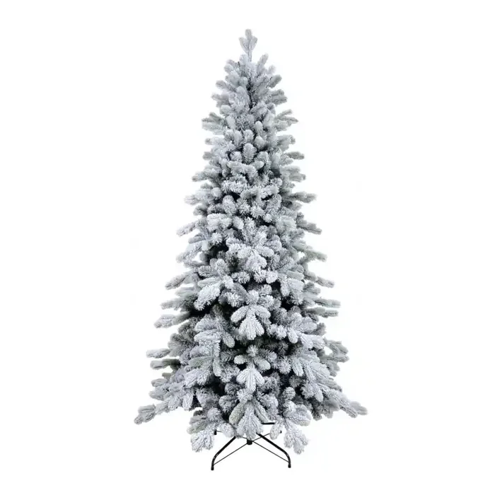 Albero di Natale artificiale Cervino, slim innevato e facile da montare Xone