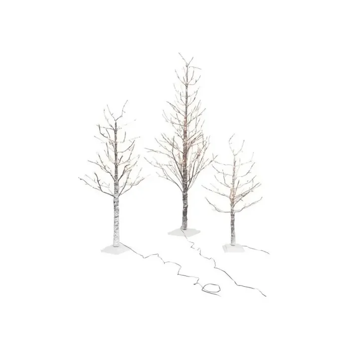 Albero di Natale innevato con luci incorporate Sirio Xone