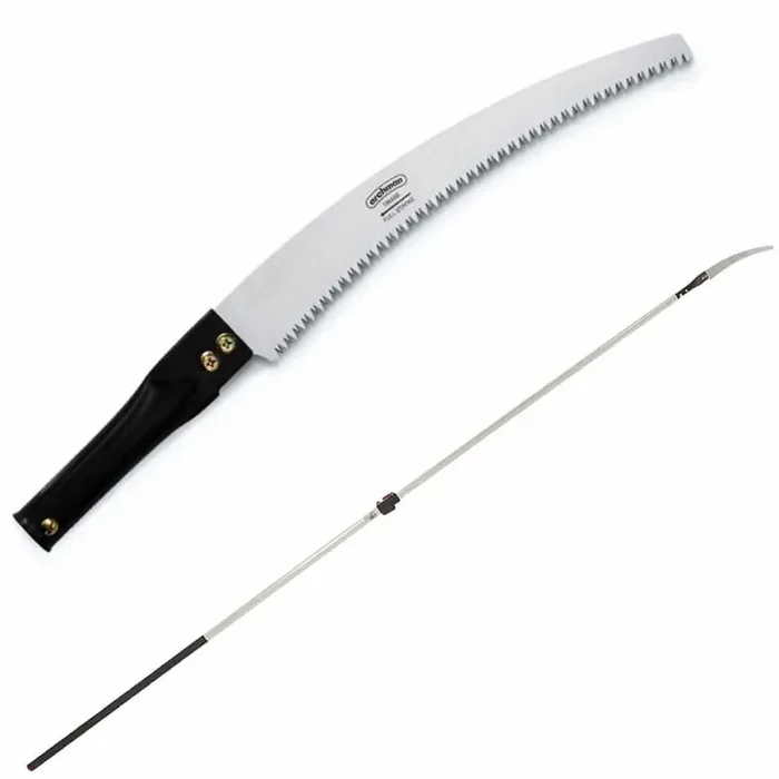 Archman Art. 24+69 – Seghetto curvo da 330 mm su asta telescopica ovale in alluminio da 4 mt