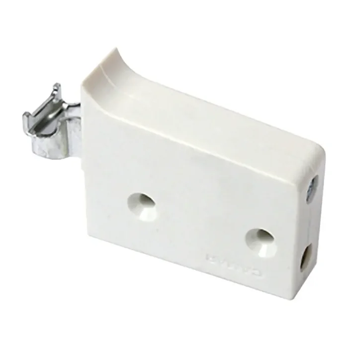 ATTACCAGLIA UNIVERSALE PER BARRA PORTAPENSILI BIANCA