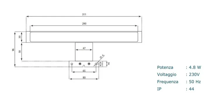Badezimmerschrank HW01 Lava TFT