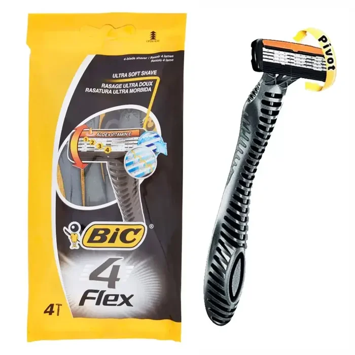 BIC FLEX 4 Rasoio usa e getta quattro lame – 4pz