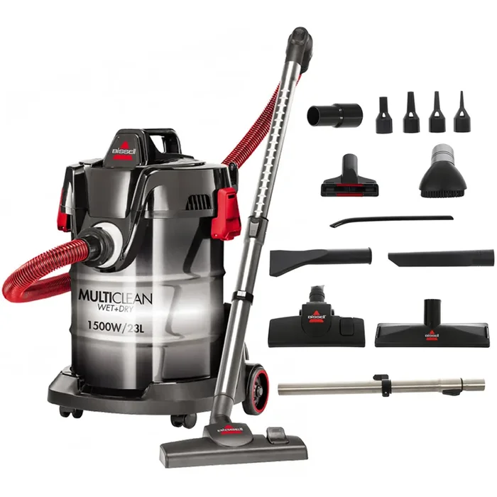 Bissell Wet&Dry Drum – Bidone aspiratutto 2 in 1 – 23L – 1500W – con funzione soffiatore
