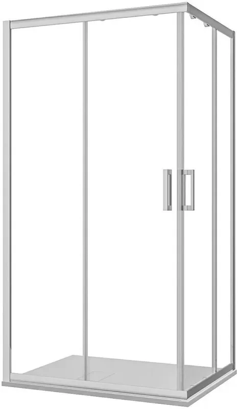 Box Doccia Angolare in Cristallo Trasparente 6mm H185 Rizzetti Rome Varie Misure – 70×100 cm