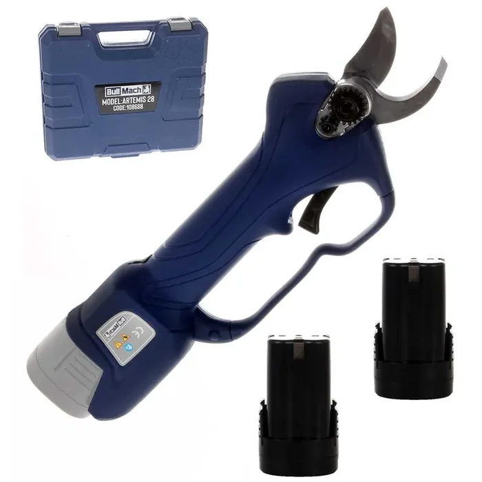 BullMach ARTEMIS 28 – Forbice elettrica da potatura – 2x 16.8V 2Ah