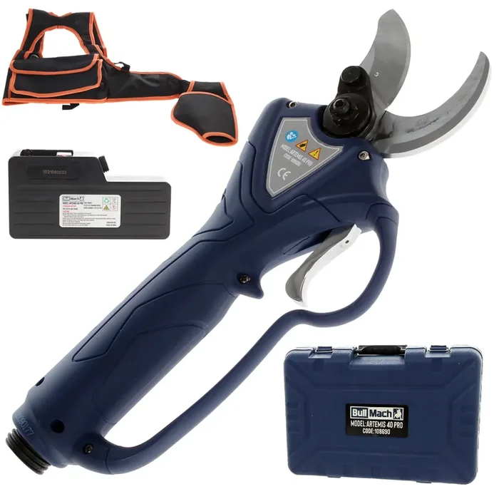 BullMach ARTEMIS 40 Pro – Forbice elettrica da potatura – 36V 4Ah