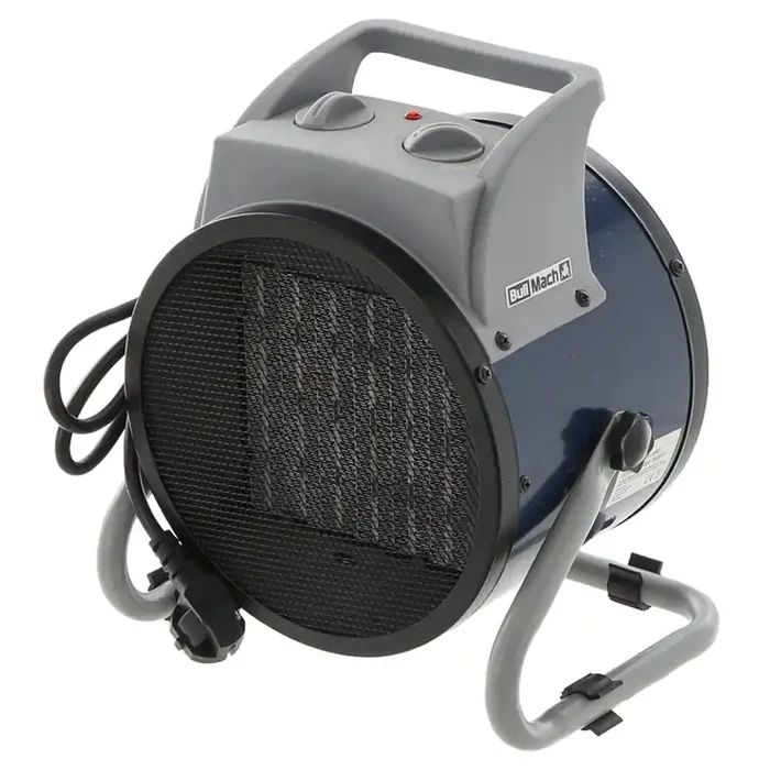 BullMach BM-EFH 2RC – Generatori di aria calda elettrico – Elemento riscaldabile in ceramica – 2kW