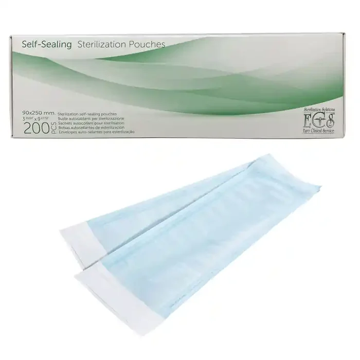 BUSTE AUTOSIGILLANTI per sterilizzazione 90 x H 260 mm – 200 pezzi