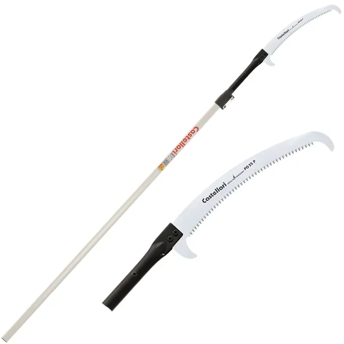 Castellari PS35P+AT6 – Seghetto su asta in alluminio – 265-615 cm – Lama da 35 cm