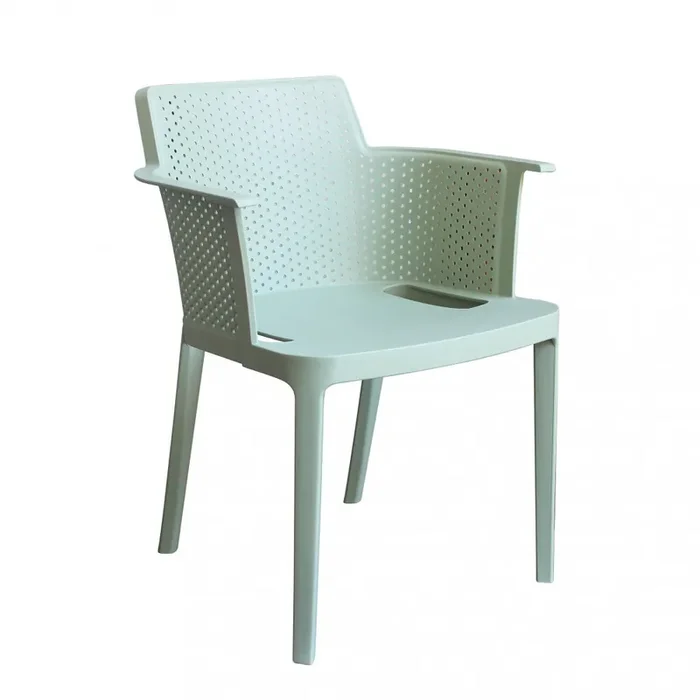 Cathy Sessel 60x58x76,5 cm aus mintgrünem Polypropylen