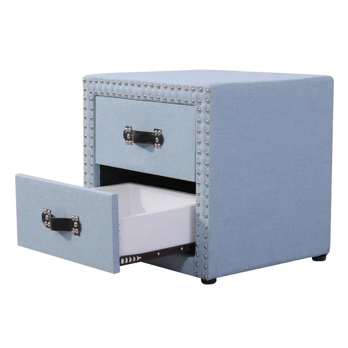 Comodino 2 Cassetti Moderno Soggiorno Camera Da Letto Multiuso Design Elegante Robusto Durevole Comodo Pratico Accessori Mobili Casa