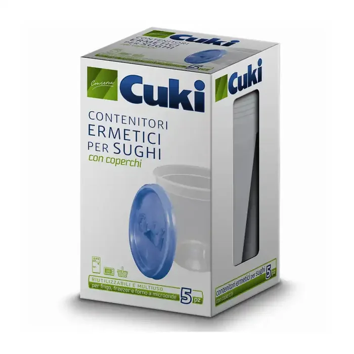 CONTENITORE ERMETICO CUKI TONDO 5 PZ