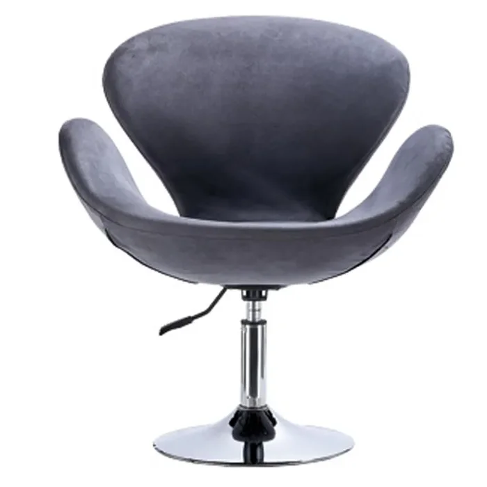 Drehsessel mit Rizzetti Swingset Rückenlehne und Armlehnen aus Kunstleder