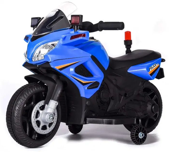 Elektromotorrad für Kinder 6V Kid Go Police Blue Police