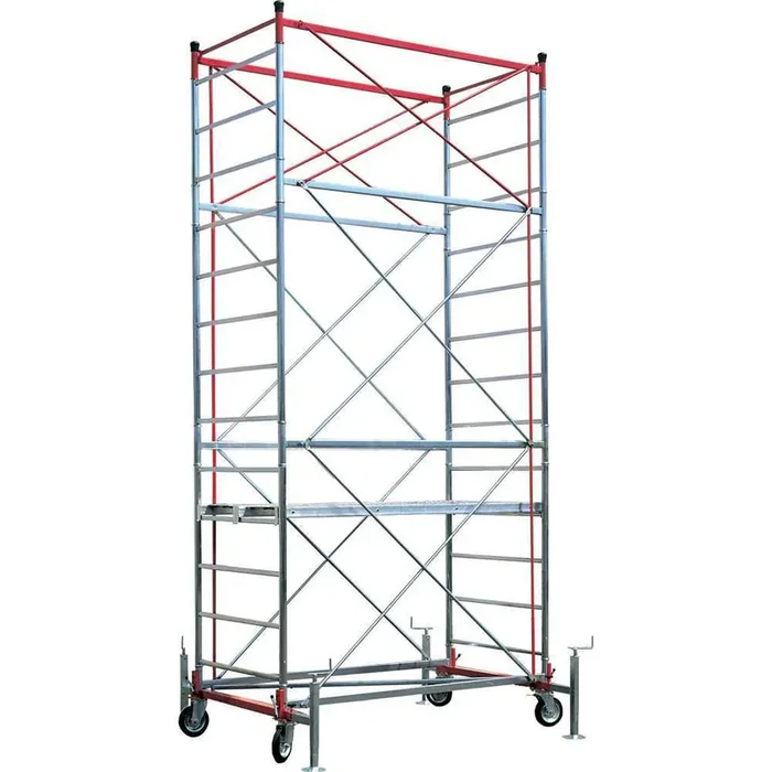 Facal Spazio S/3 C – Trabattello in acciaio – Piani in alluminio – Altezza 5.82 m