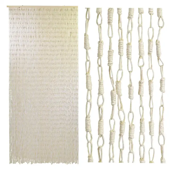 Fadenvorhang für Fliegengitter 140×240 cm in Cremepapier