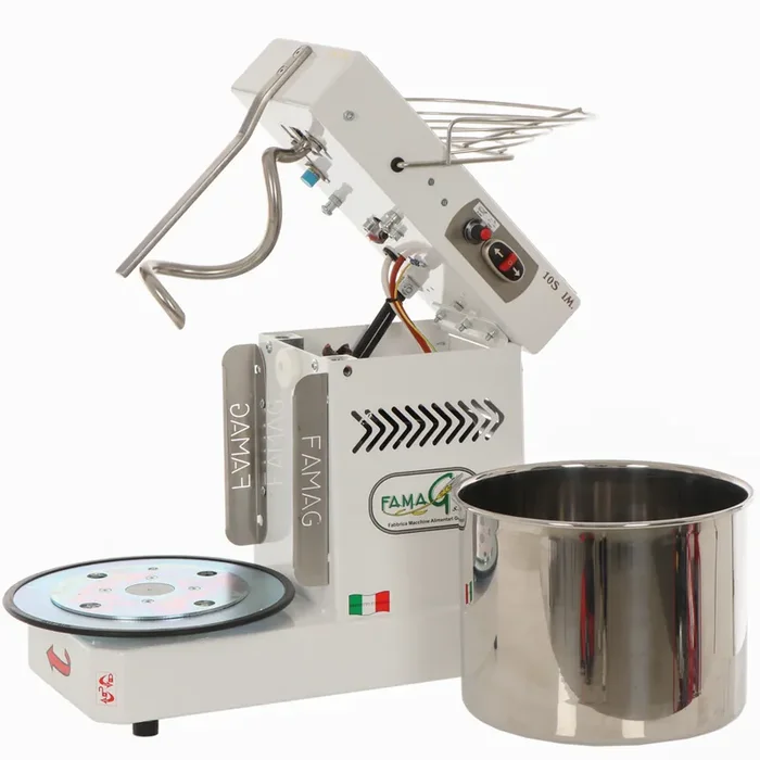 Famag Grilletta IM 10S/230 10 Velocità HH – Impastatrice a spirale 10 Kg ad alta idratazione con testa sollevabile
