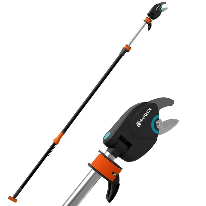 Gardena StarCut 410 plus – Forbicione troncarami su asta telescopica da 230-410 cm – Ø 32mm