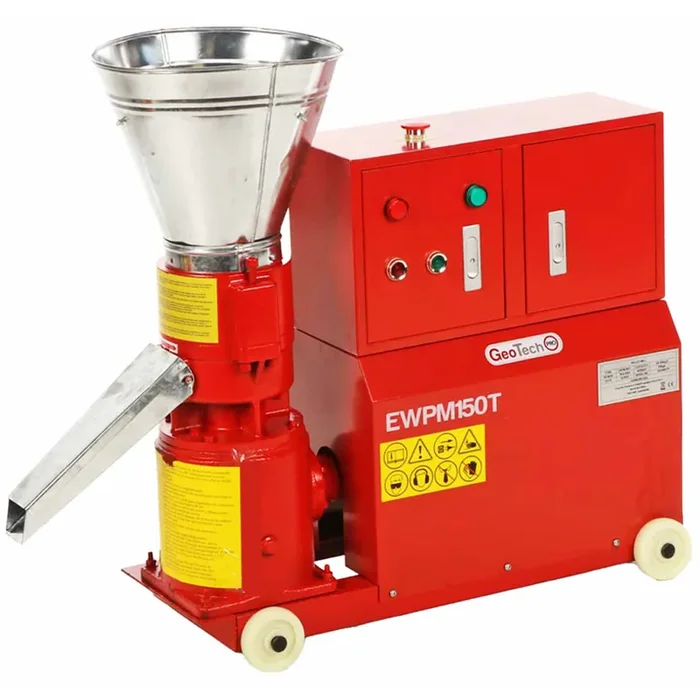 GeoTech-Pro EWPM150T – Pellettatrice trifase – Produzione in casa del pellet da riscaldamento