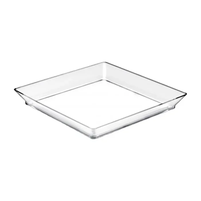 GOLD PLAST FINGER FOOD SMALL PLATE Vassoio trasparente 45cc – 25pz