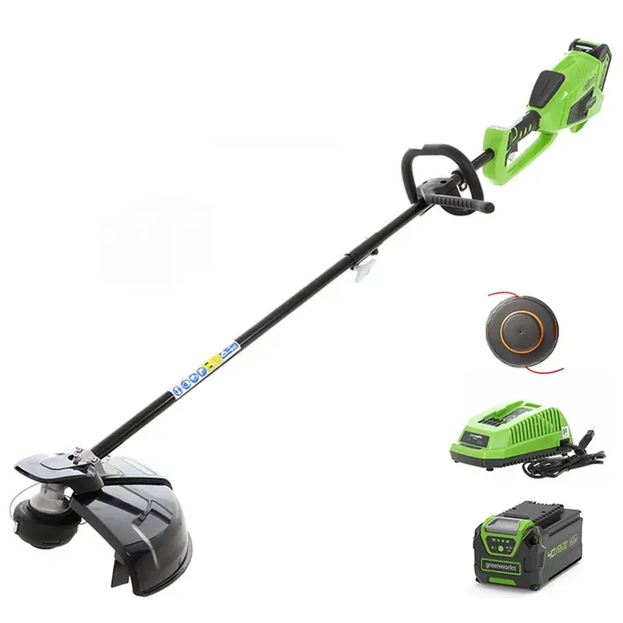 Greenworks GD40BC – Decespugliatore elettrico a batteria – 4Ah/40V