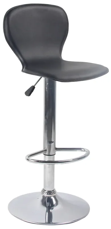 Hocker mit Gasdruckfeder und Drehsitz aus Kunstleder Motti Orlando Black