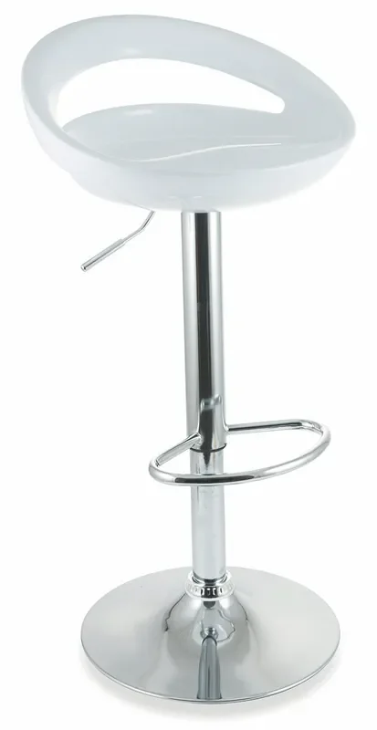 Hocker mit Gasfeder und Drehsitz aus Soriani White ABS