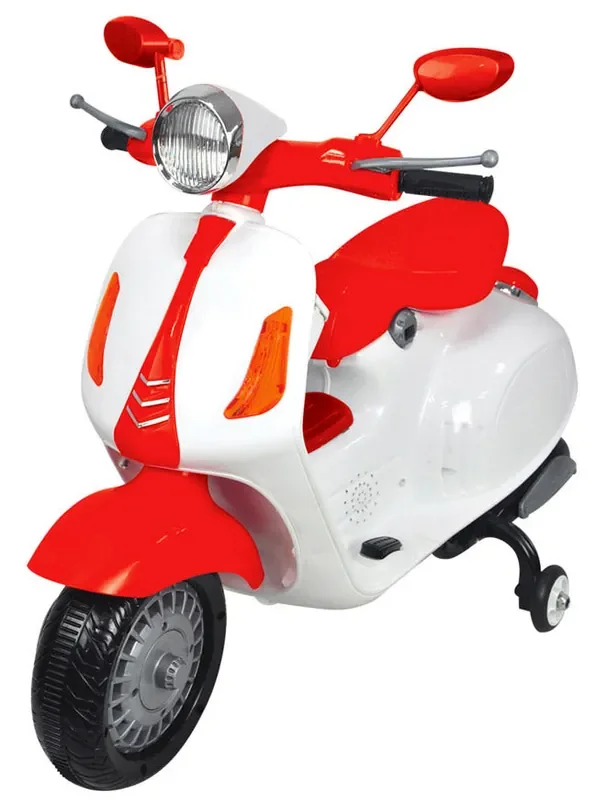 Kidfun Classic Elektroroller für Kinder 6V Weiß /Rot