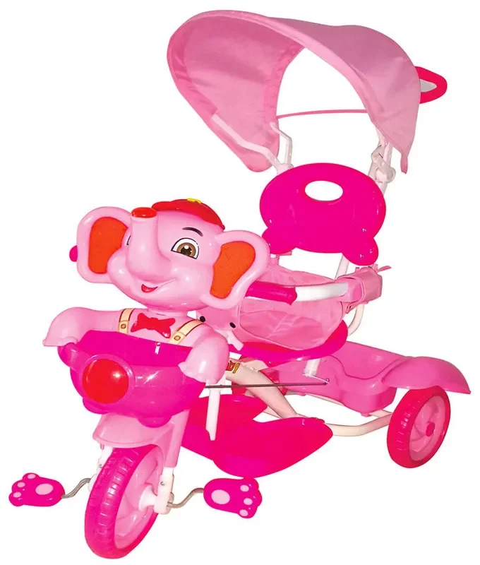 Kidfun Pink Elephant Dreirad Kinderwagen