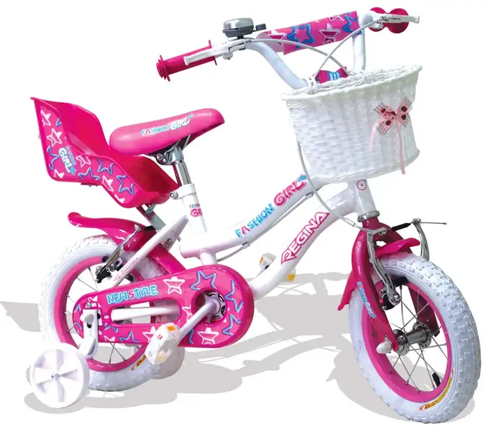 Kidfun Regina Fashion Girl Weiß Fahrrad für Mädchen 12 ” 2 Bremsen