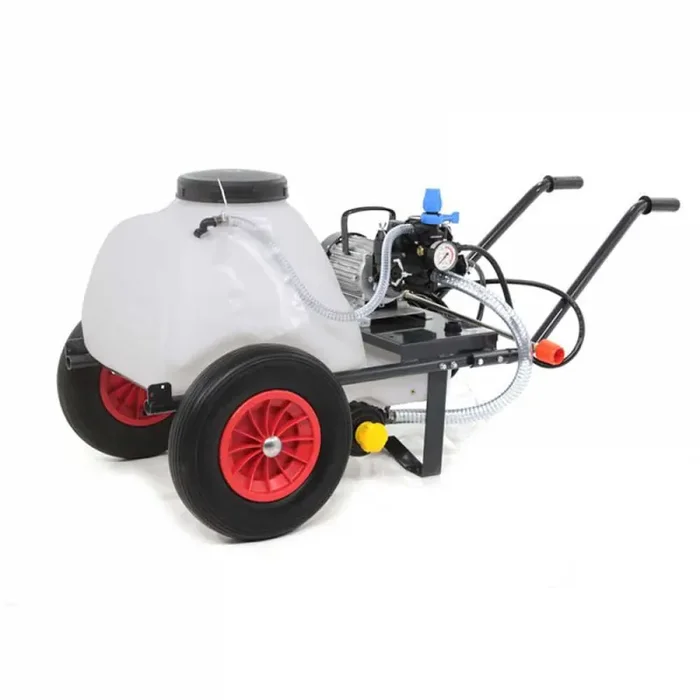 Kit motopompa irrorazione – Pompa Comet MC25 con motore elettrico con carrello e serbatoio 80L