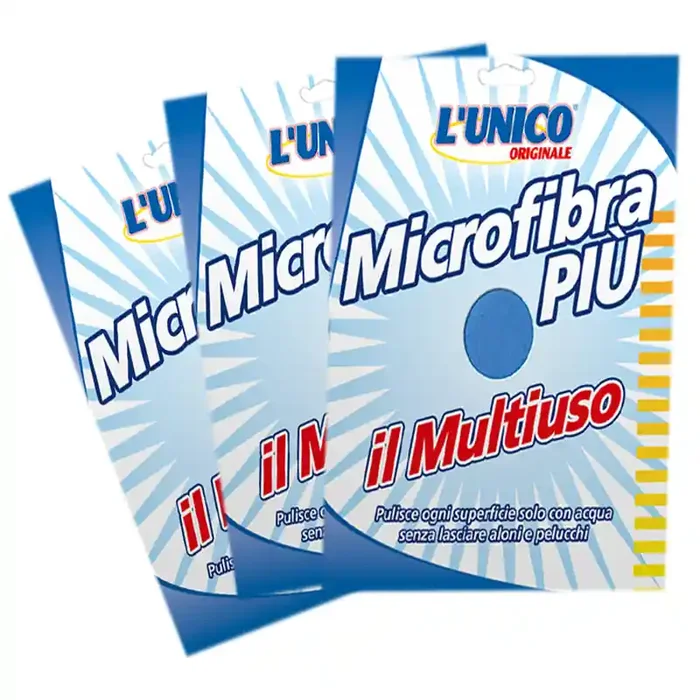 L’UNICO ORIGINALE MICROFIBRA PIU’ panno multiuso 38x45cm – pz3
