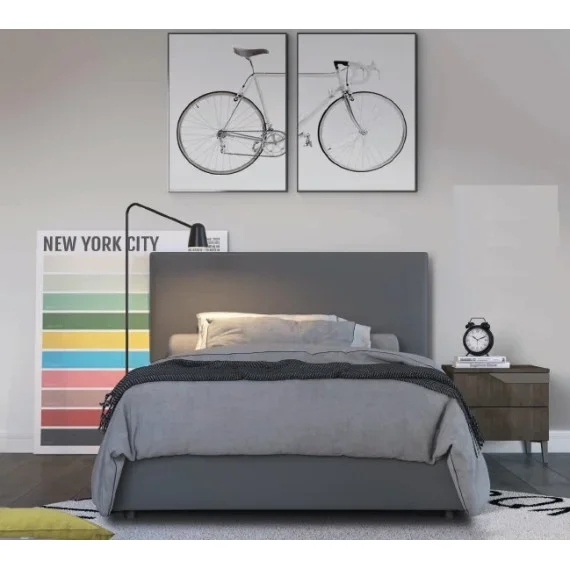 Letto una piazza e mezzo imbottito Volo Collection Twin