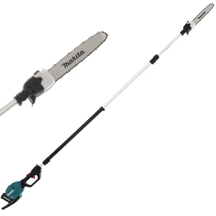 Makita UA004G – Potatore elettrico a batteria su asta telescopica da 40V 2,5Ah – Batteria e Caricabatteria inclusi