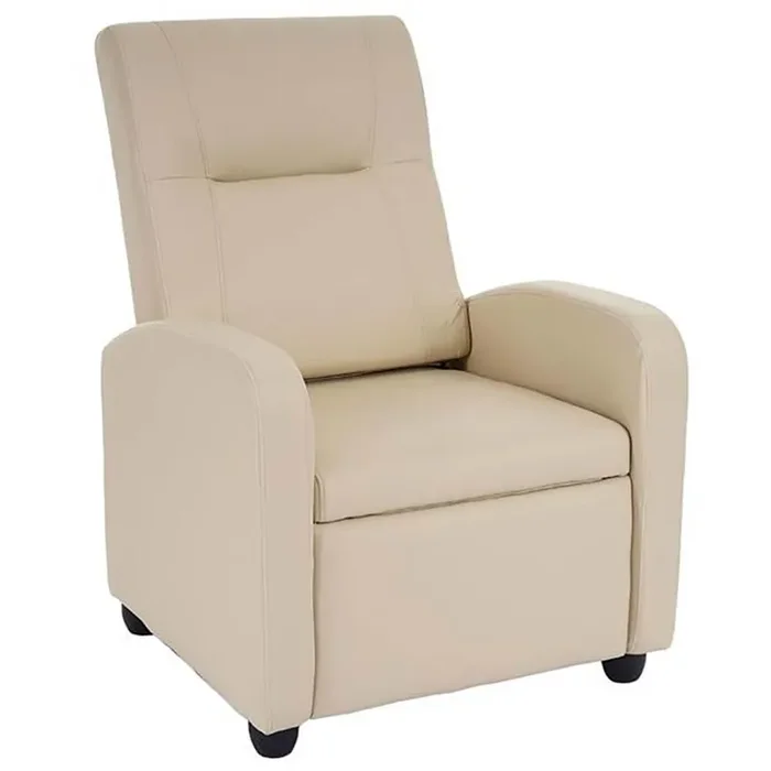 Manueller Relax-Sessel aus Vandi-Creme-Kunstleder