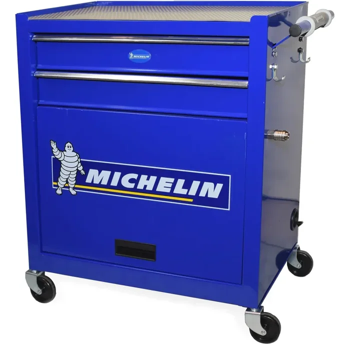 Michelin carrello porta attrezzi con compressore d`aria integrato + Air Kit 6 pz