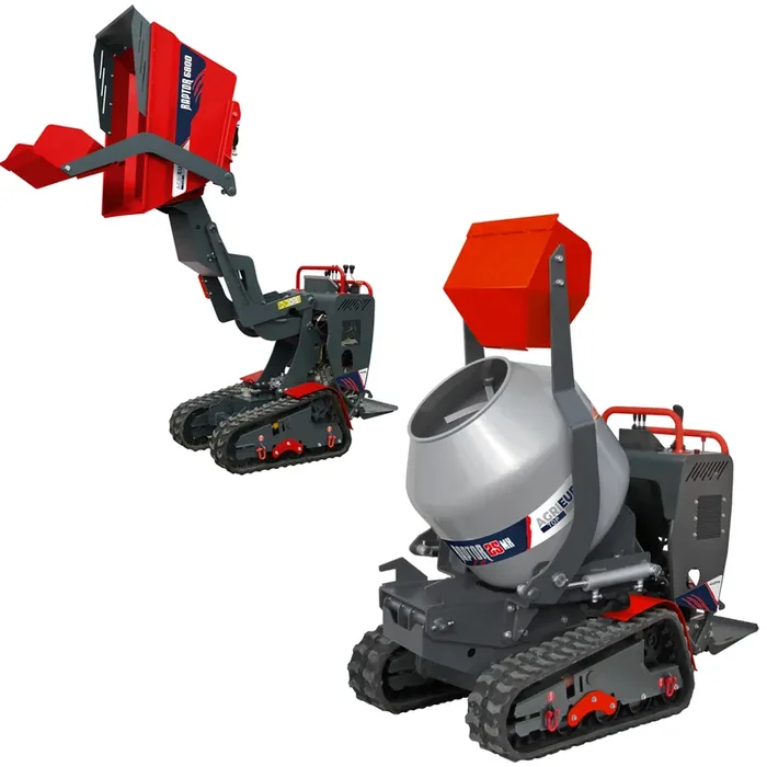 Motocarriola cingolata RAPTOR 6800 HEDH – Honda GXe270 – Con pala + betoniera