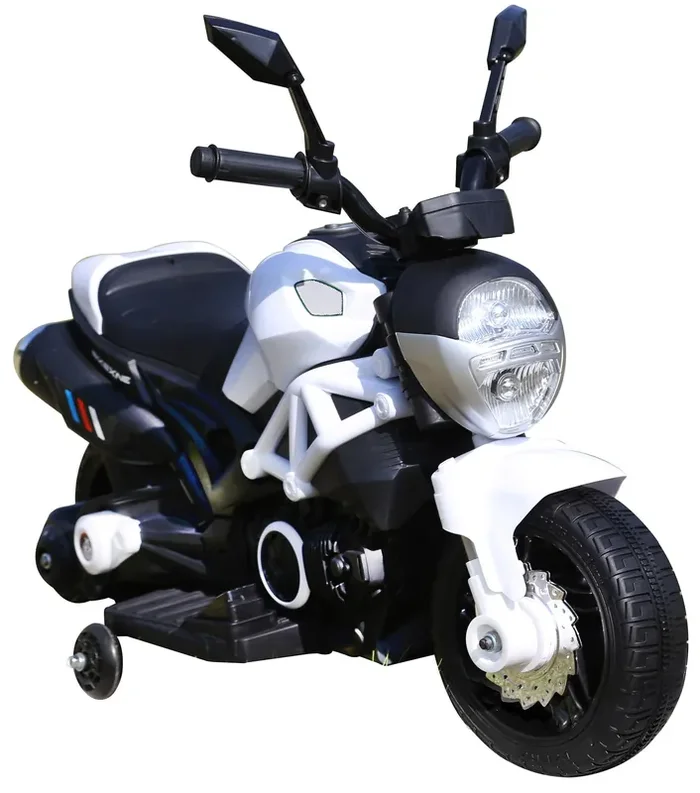 Motorrad Elektromotorrad für Kinder 6V Hunter White