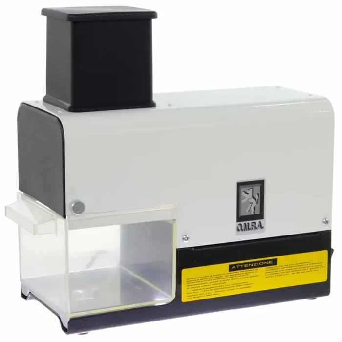 New O.M.R.A. OM-2900-BI Bianco – Grattugia elettrica da tavolo con rullo estraibile – 200W