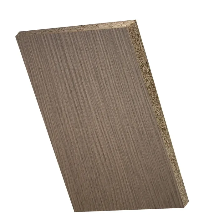 Pannello melaminico Sp 20 mm rovere grigio al taglio