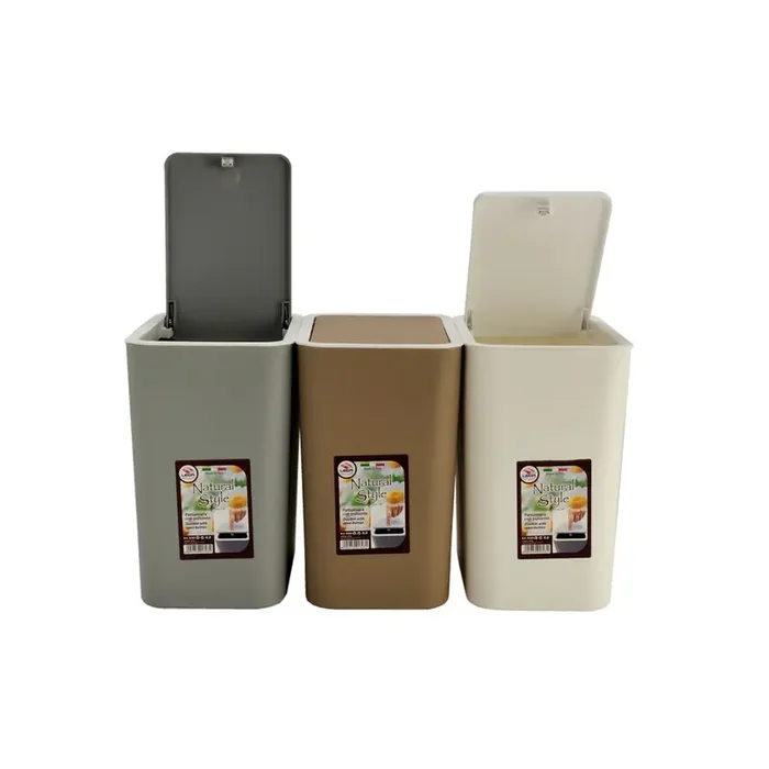 PATTUMIERA NATURAL STYLE 8 L CON PULSANTE