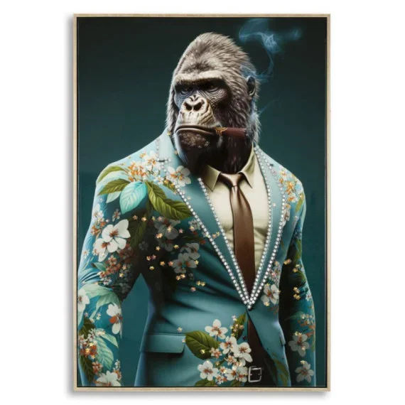 Quadri Moderni DIPINTO SU TELA LACCATO KONGY -B- C/CORNICE CM 62X4X92 Mauro Ferretti