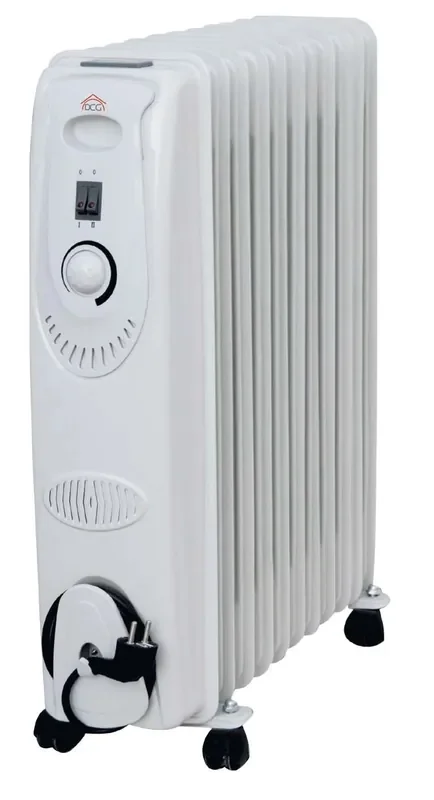 Radiatore ad olio 11 elementi DCG 2,5 kW bianco