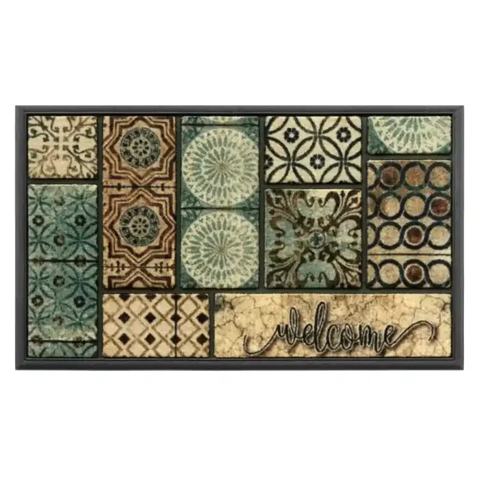 REDS MAGIC Zerbino Welcome antisporco in nylon stampato con fondo in gomma 45 x 75 cm