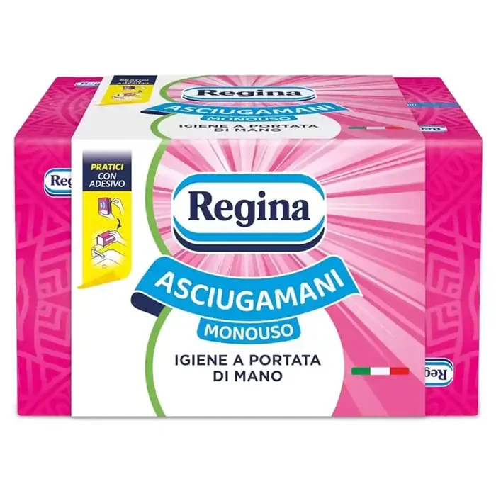 REGINA Asciugamani monouso confezione dispenser con adesivo – 1000pz