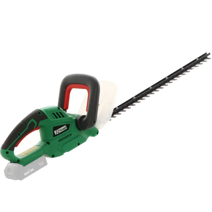 Ribimex PRBAT20-THSB – Tagliasiepi elettrico a batteria con lama da 52 cm – SENZA BATTERIA E CARICABATTERIA