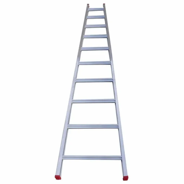 Scala agricola conica professionale in alluminio S110L10 2.90 mt, 10 gradini