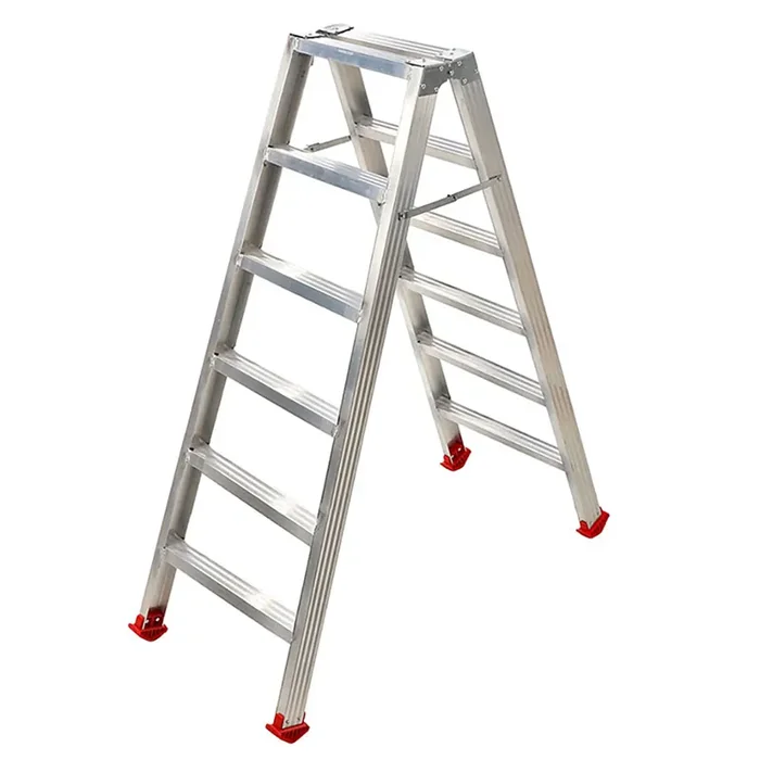Scala in alluminio doppia 1031, 2×6 gradini, 1,41 mt