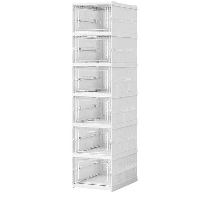 Scarpiera Cassetti Diversi Ripiani Modello 3/6 Scomparti Colore Bianco Arredamento Organizzazione Scarpe Casa