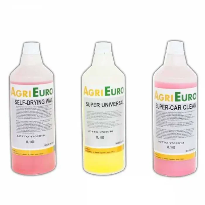 Set 3 detergenti professionali per idropulitrici – Specifici per la pulizia Auto e affini – 3 flaconi da 1 lt